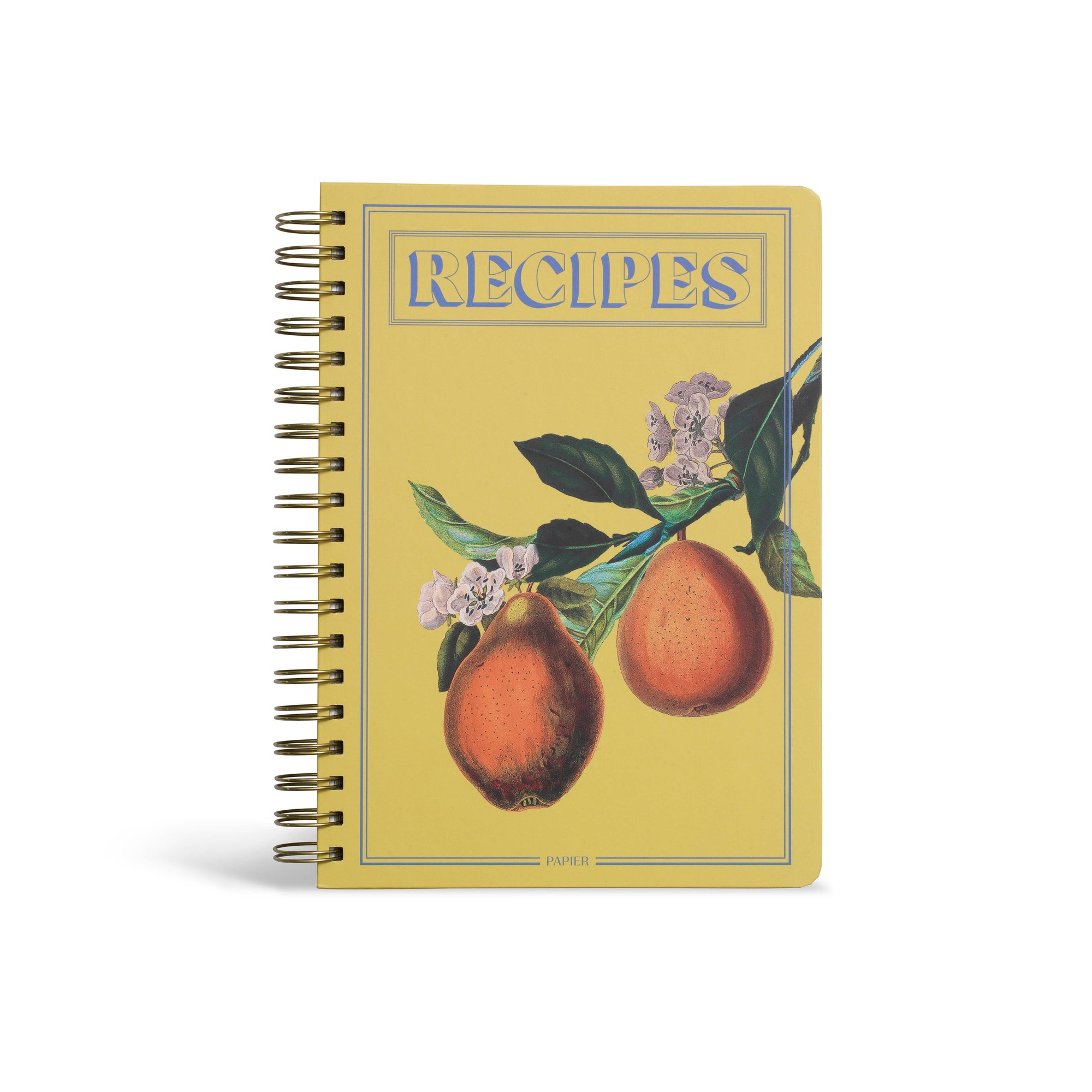 Guided Recipe Journal, Hardcover B5 Spiral -  Hanging Fruits