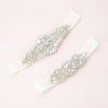 Lara Crystal and Lace Garter Set: Standard