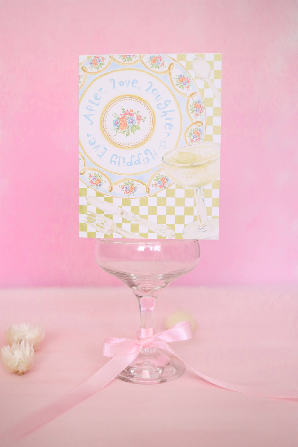 Happily ever after wedding card