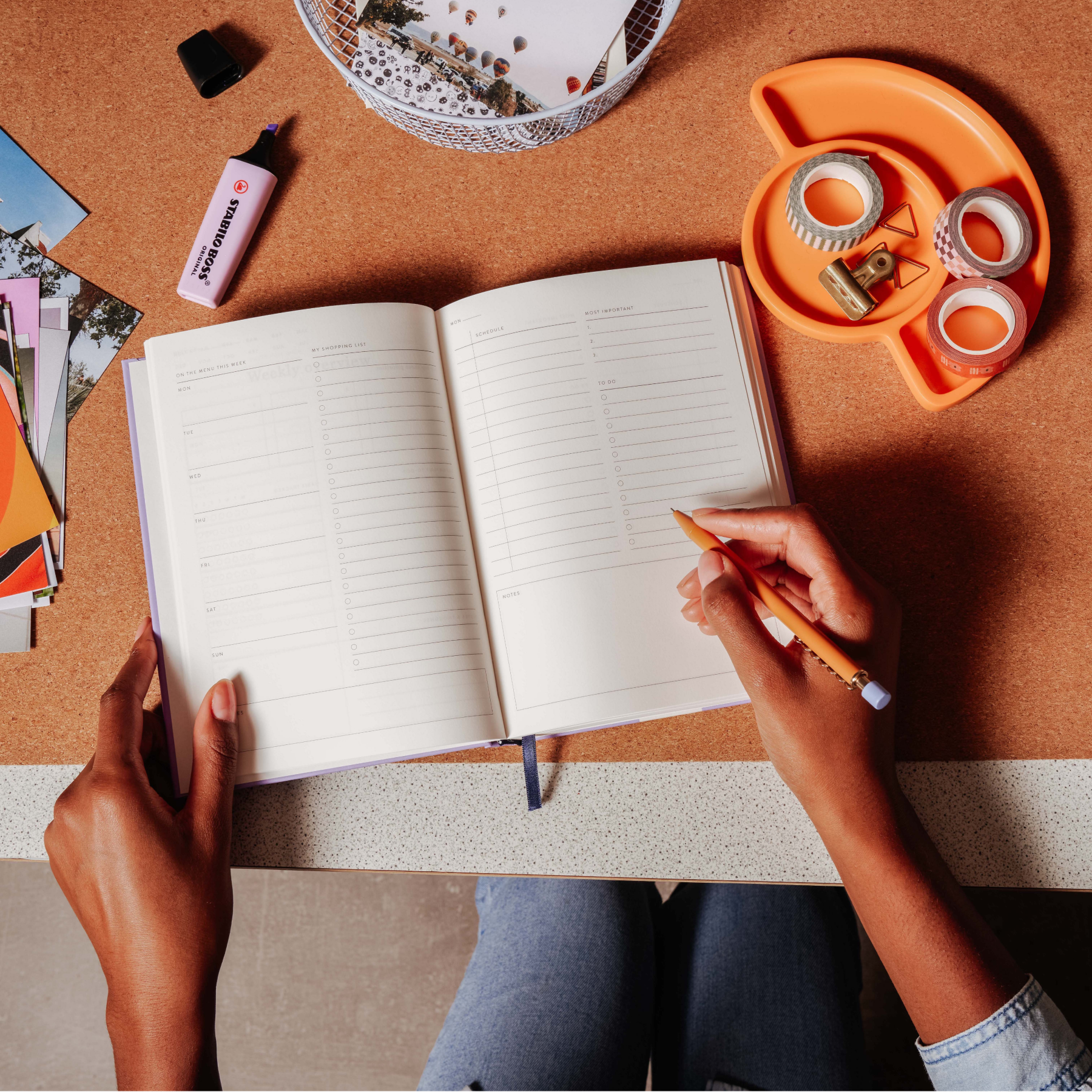 Daily Planner. Undated, A5 Hardcover - Wonder