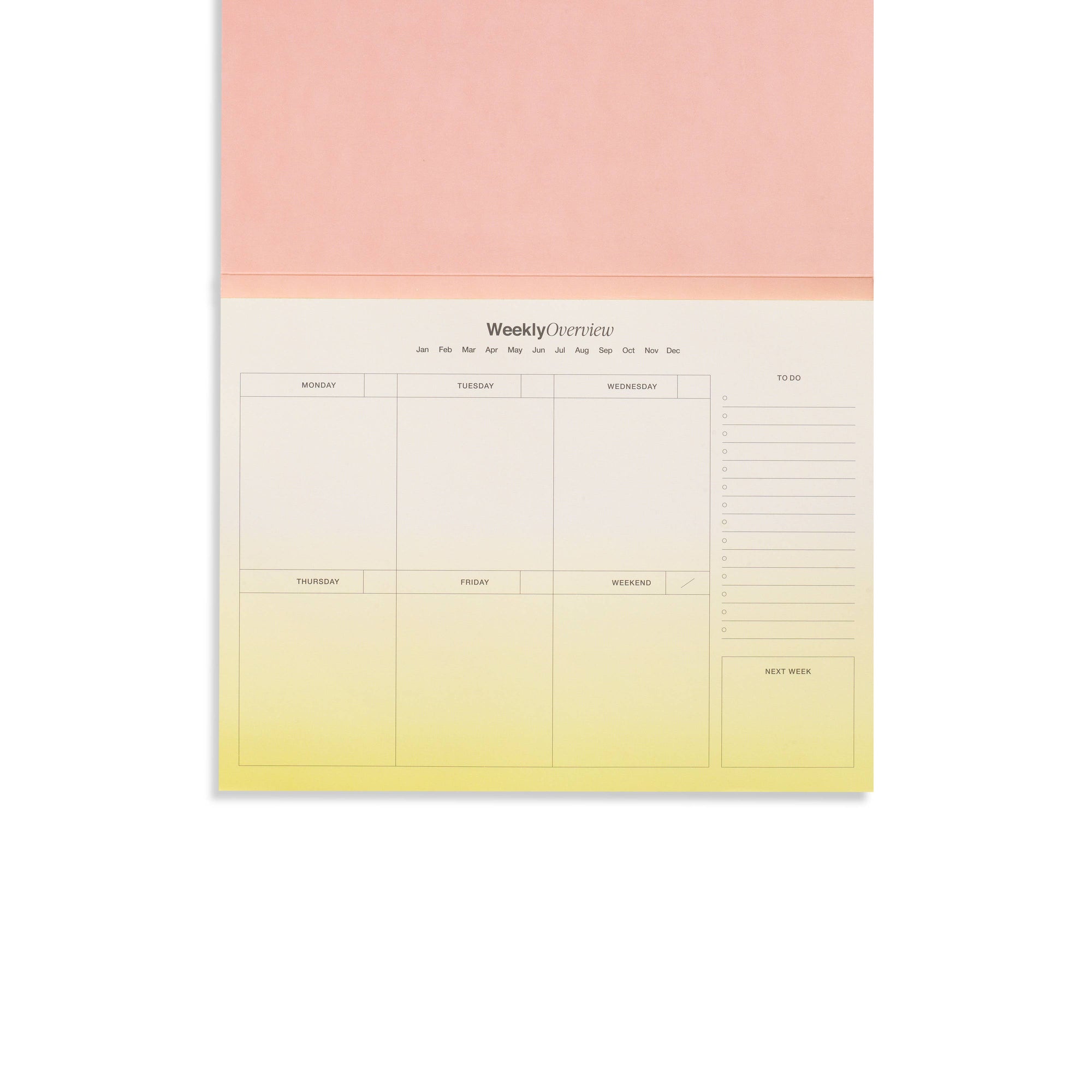 Weekly Desk Planner, Undated - Fresh Growth