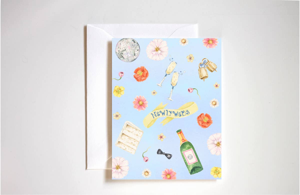 Newlyweds wedding card