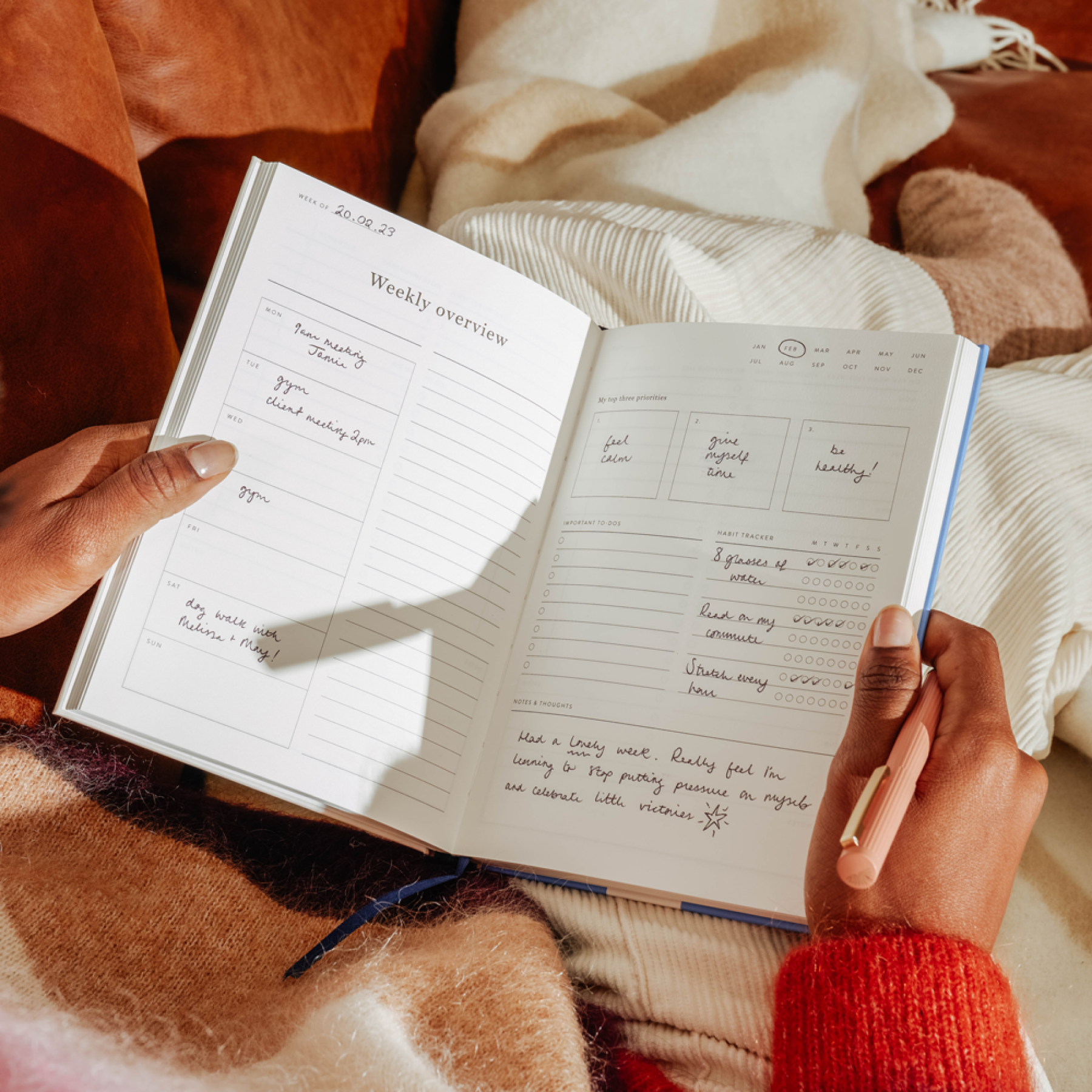 Daily Planner. Undated, A5 Hardcover - Wonder