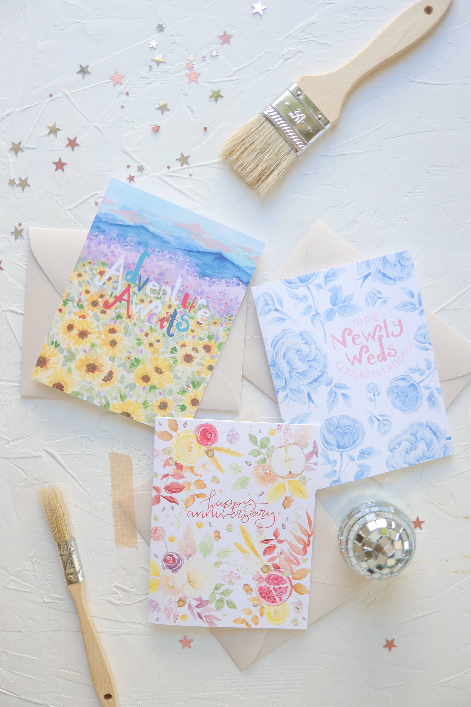 Congratulations to the newlyweds something blue wedding card